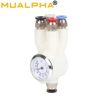 拓T竹3D打印机配件 P1P P1S X1C AMS四合一送料管接头四通进料口