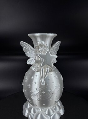 欧式天使花瓶抱星星精灵摆件居家装饰花器客厅卧室玄关创意装饰品