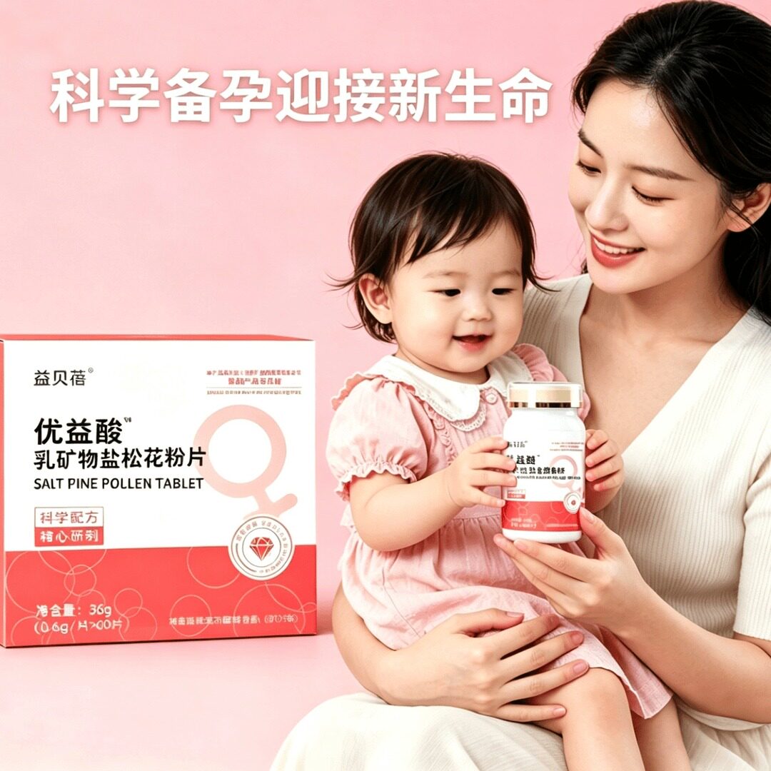 益贝蓓优益酸乳矿物盐片补钙镁
