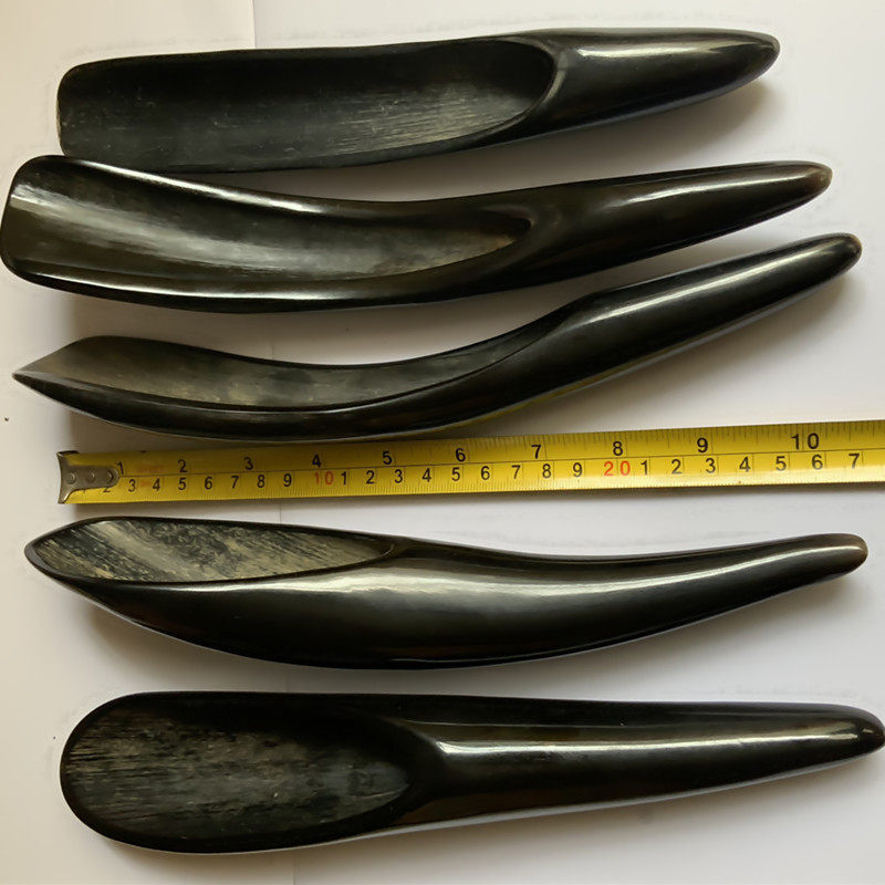 大号加长牦牛角黑水牛角黄牛角刮痧筒刮痧板黑牛角保健按摩牛角筒