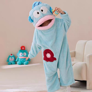 可爱丑鱼儿童搞怪连体睡衣秋冬加厚奇葩睡袍小丑鱼大学生男童女童