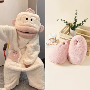 丑鱼汉顿连体睡衣儿童冬季加厚抽象奇葩搞怪睡袍小丑鱼冬天男女童