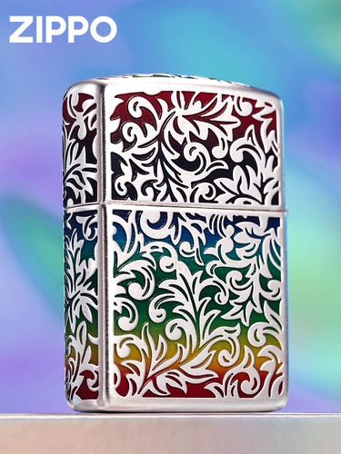 Мужская радужная ветрозащитная зажигалка на керосине, делается под заказ, подарок на день рождения