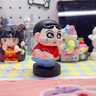 卡通蜡笔pp小新减重版硅胶模具 摆件香薰石膏模具摆摊涂色DIY礼物