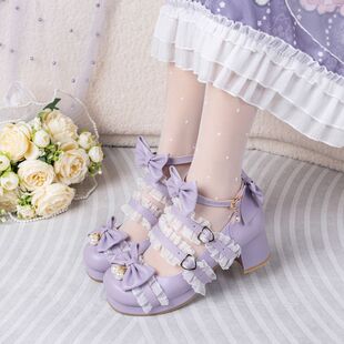 原创正品公主jk礼服舞蹈少女淑女lolita洛丽塔高跟单鞋粗跟女鞋子