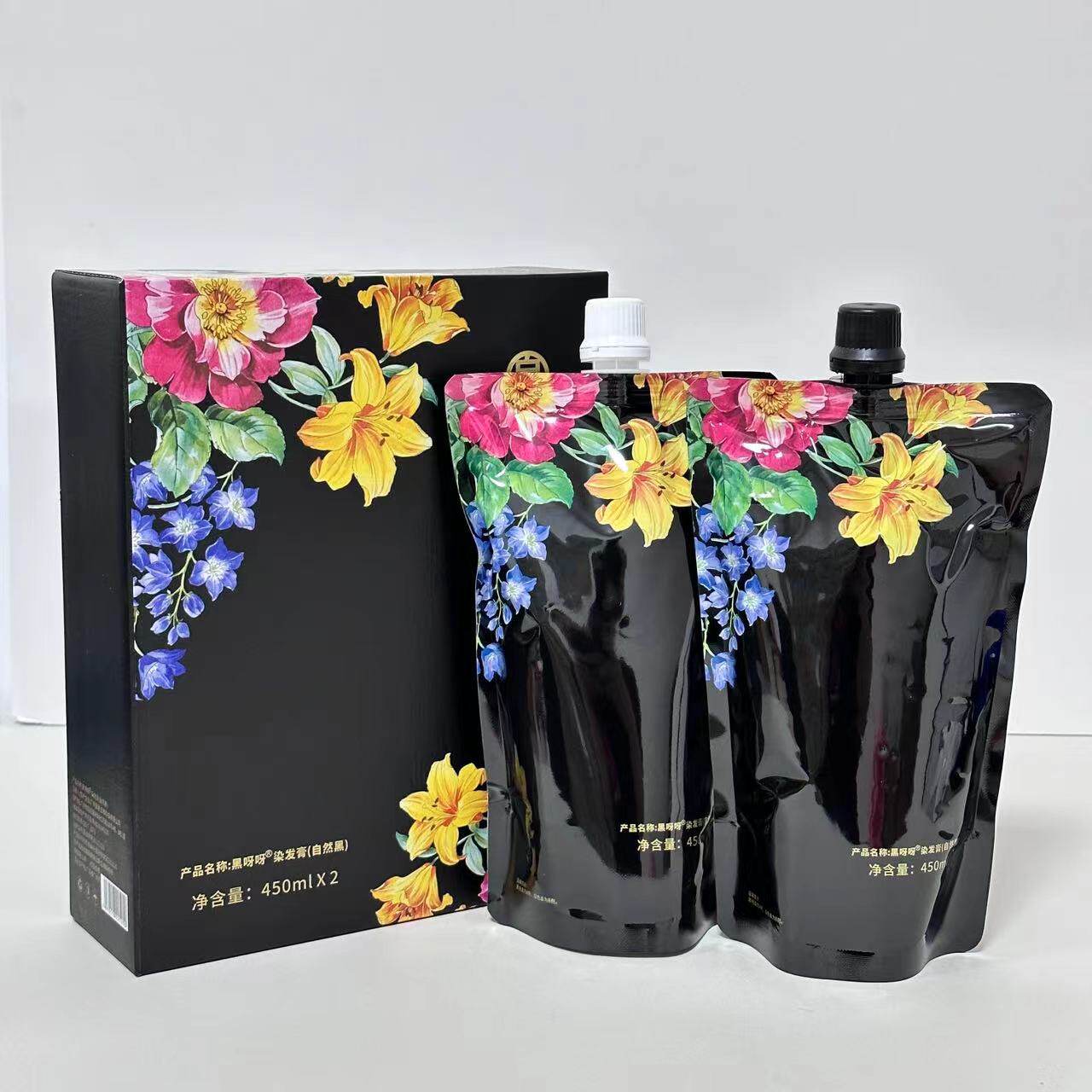 百花香疗黑发霜自然黑染发膏