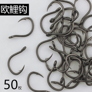 合金钢飞德专用鱼钩铁氟龙管付弯背钩反底钓馒头钩欧式库钓驼背钩