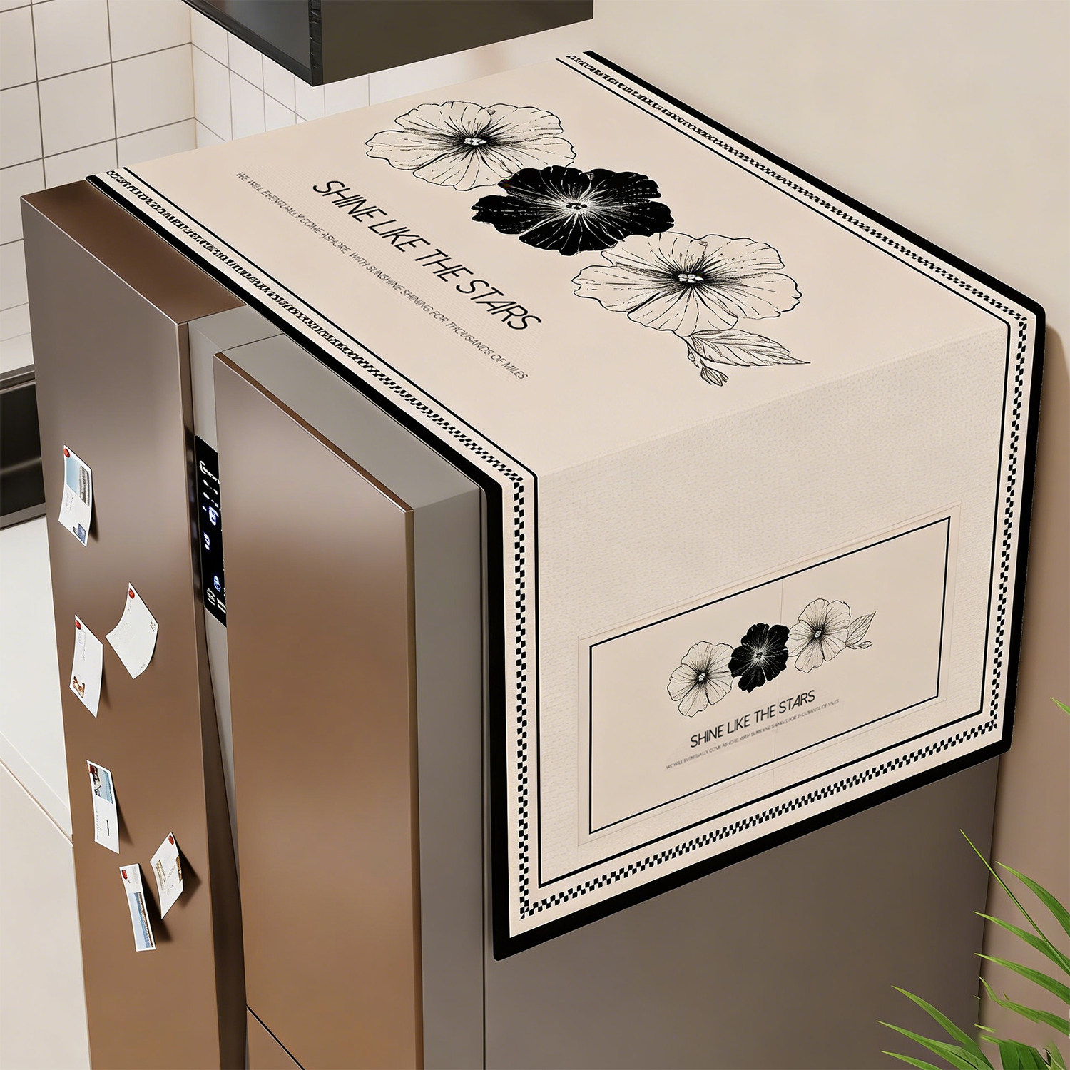 冰箱顶盖布防尘罩家用单双开门冰箱罩子2026新款滚筒洗衣机防灰罩