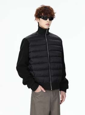 FOG EMMA美式冬季立领排骨棉服奥粒绒拼接结构螺纹百搭棉衣外套