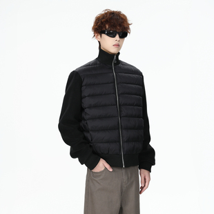 FOG EMMA美式冬季立领排骨棉服奥粒绒拼接结构螺纹百搭棉衣外套