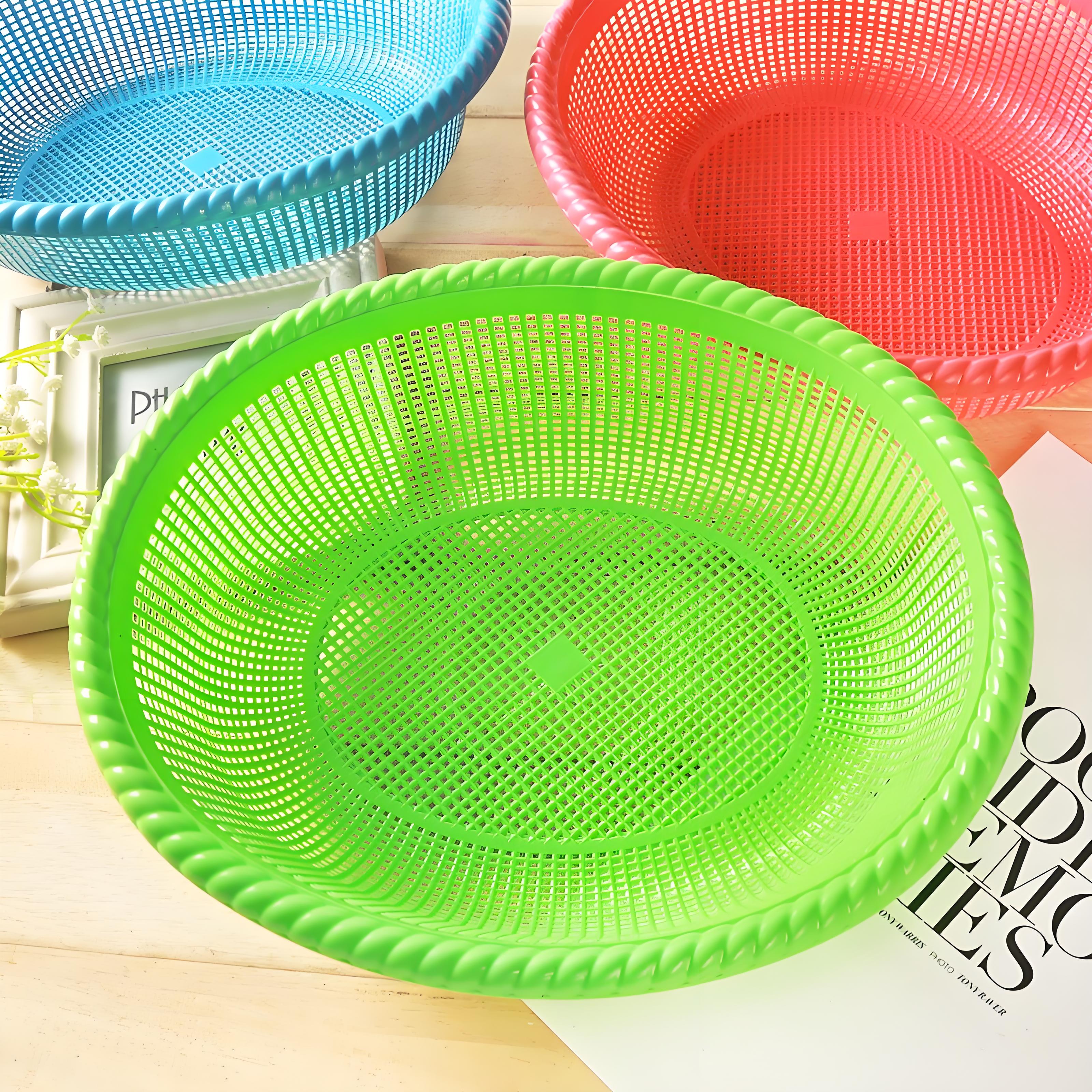 食堂洗菜篮子沥水家用大号椭圆形塑料加厚滤水筛厨房果蔬菜筐子