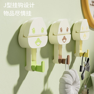 多巴胺吸盘挂钩可爱创意免打孔真空强力承重厨房浴室卫生间门后