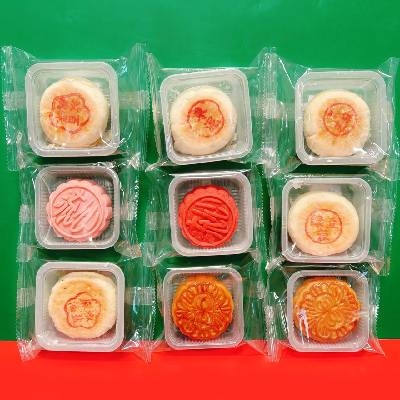 临期【5袋特价】莲蓉蛋黄月饼玫瑰百果绿豆蓉麻油椒盐月饼50g-60g