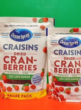 临期价 美国进口优鲜沛蔓越莓干142g-567g袋装点心烘焙即食水果干