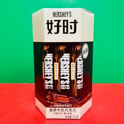 临期特价 马来西亚进口HERSHEYS/好时曲奇牛奶巧克力制品210g盒装