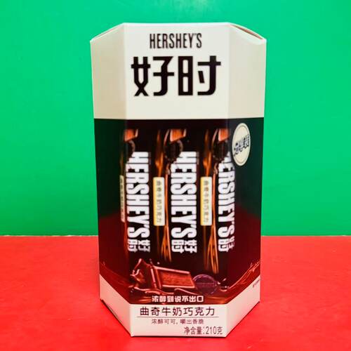 临期特价 马来西亚进口HERSHEYS/好时曲奇牛奶巧克力制品210g盒装