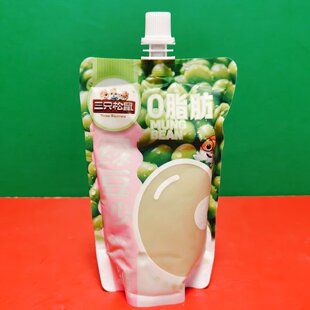 临期特价 早餐休闲饮品绿豆汤 三只松鼠绿豆沙植物饮料200g袋装