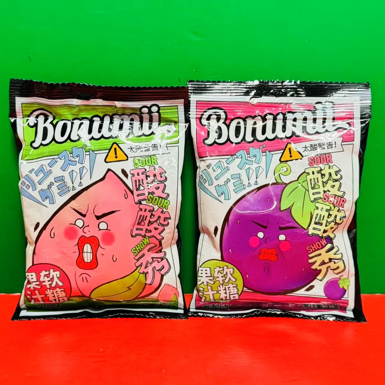 临期特价 酸酸秀果汁软糖白桃味葡萄味80g袋装 办公休闲零食糖果