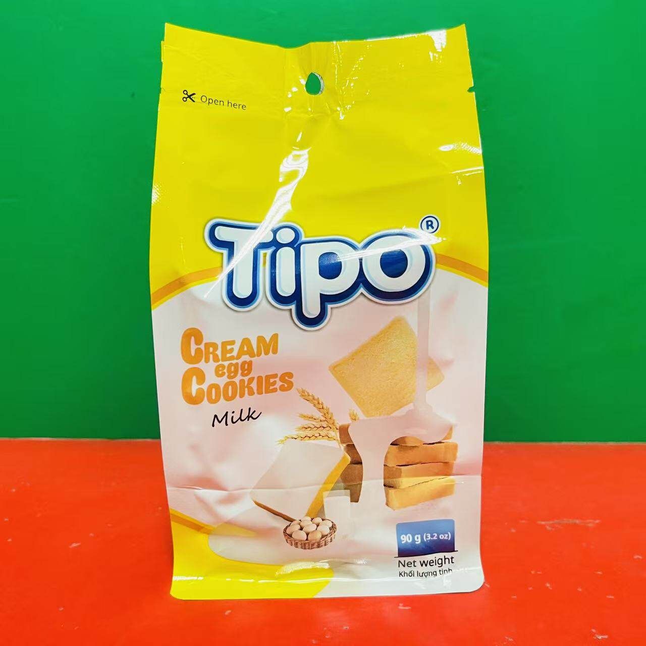 临期特卖 越南TIPO原味面包干90g开袋即食冷加工饼干糕点甜品零食