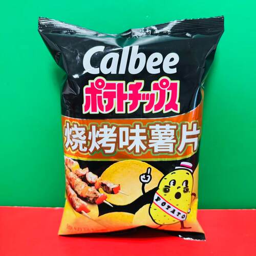 临期特价 Calbee卡乐比烧烤味薯片60g袋装 办公休闲煲剧膨化零食