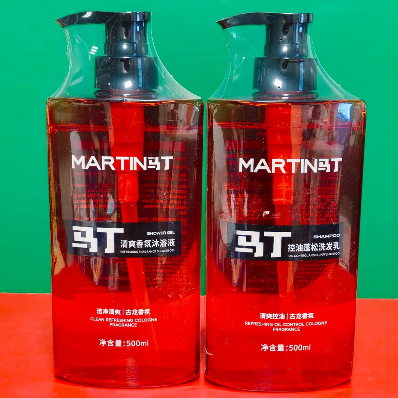 清爽古龙香氛沐浴液/控油蓬松洗发乳500ml瓶装 清洁舒爽洗护用品