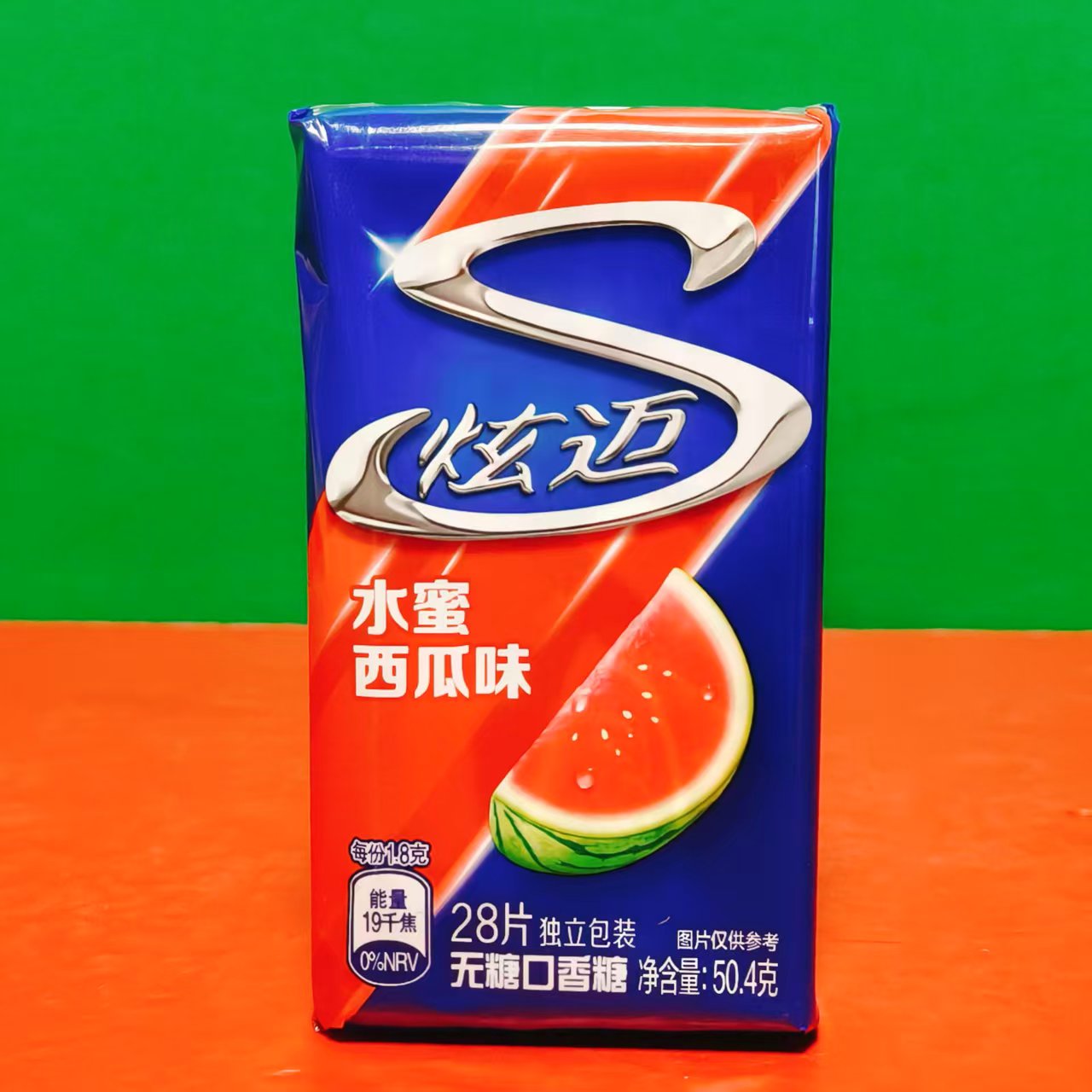 泰国进口Stride/炫迈水蜜西瓜味口香糖50.4g盒装休闲零食 折扣价