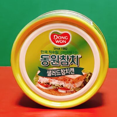 韩国进口东远金枪鱼罐头沙拉酱味100g罐装开盖即食鱼肉三明治配料