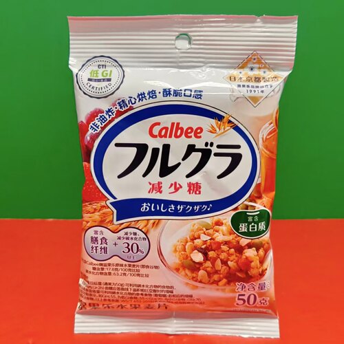 临期特价 日本进口calbee牌富果乐水果麦片50g 开袋即食饱腹麦片