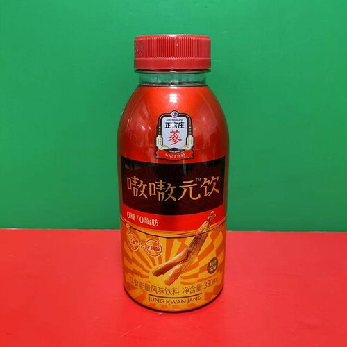 临期特价 正官庄红参能量风味饮料330ml瓶装 轻柠风味 嗷嗷元饮