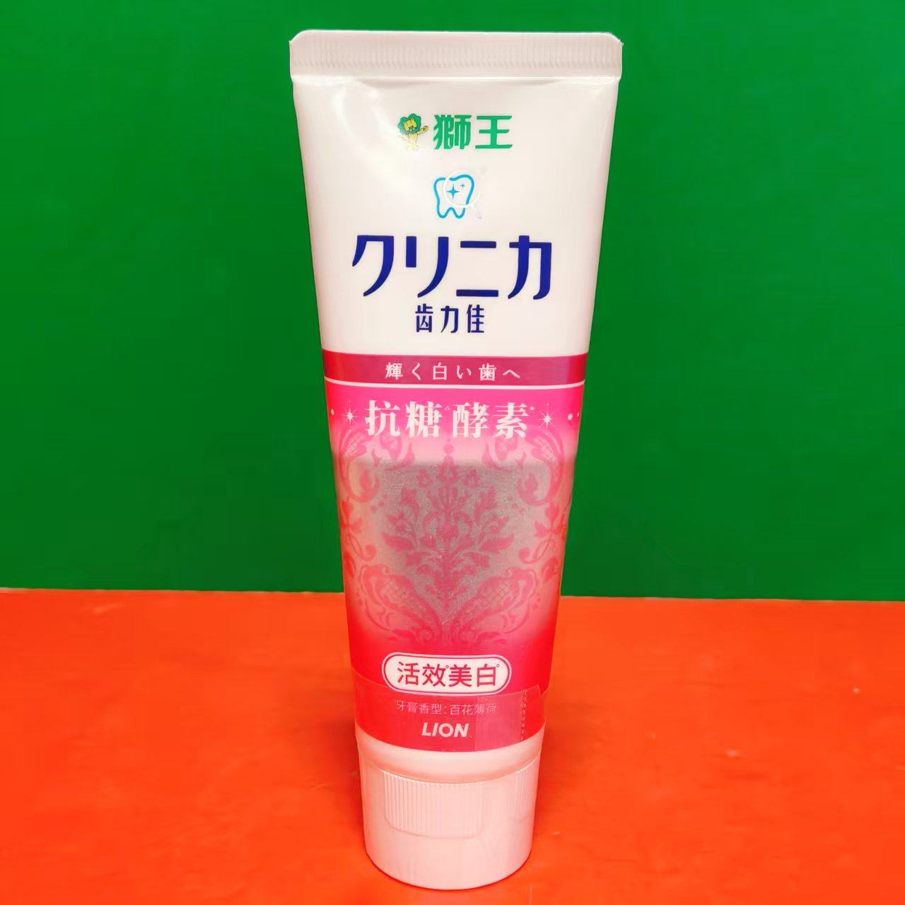 临期特价 日本进口抗糖酵素活效牙膏130g单支装 口腔清洁清新口气