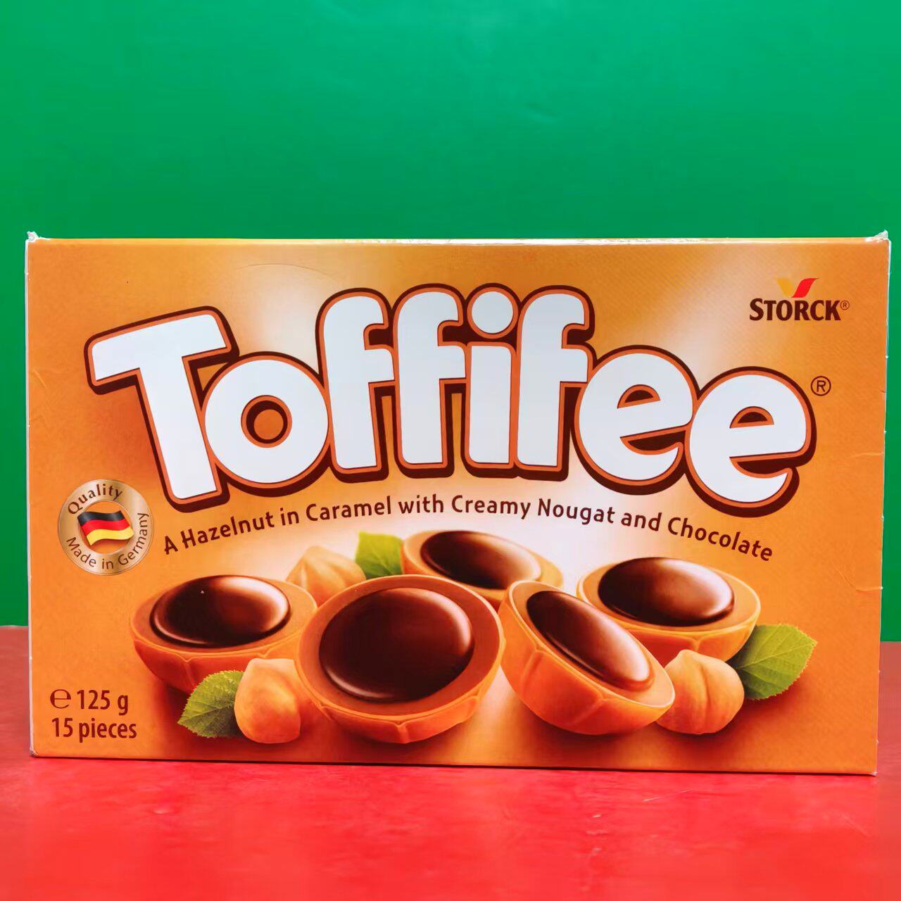 临期特价 德国进口Toffifee可可榛仁太妃糖125g盒装 休闲零食糖果