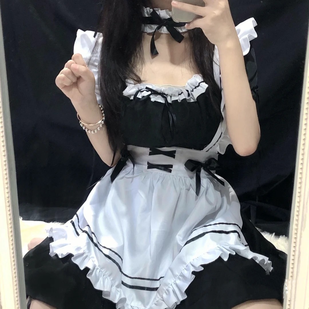 女仆装日常外穿套装COS日系可爱性感洛丽塔女装大佬洛丽塔大码