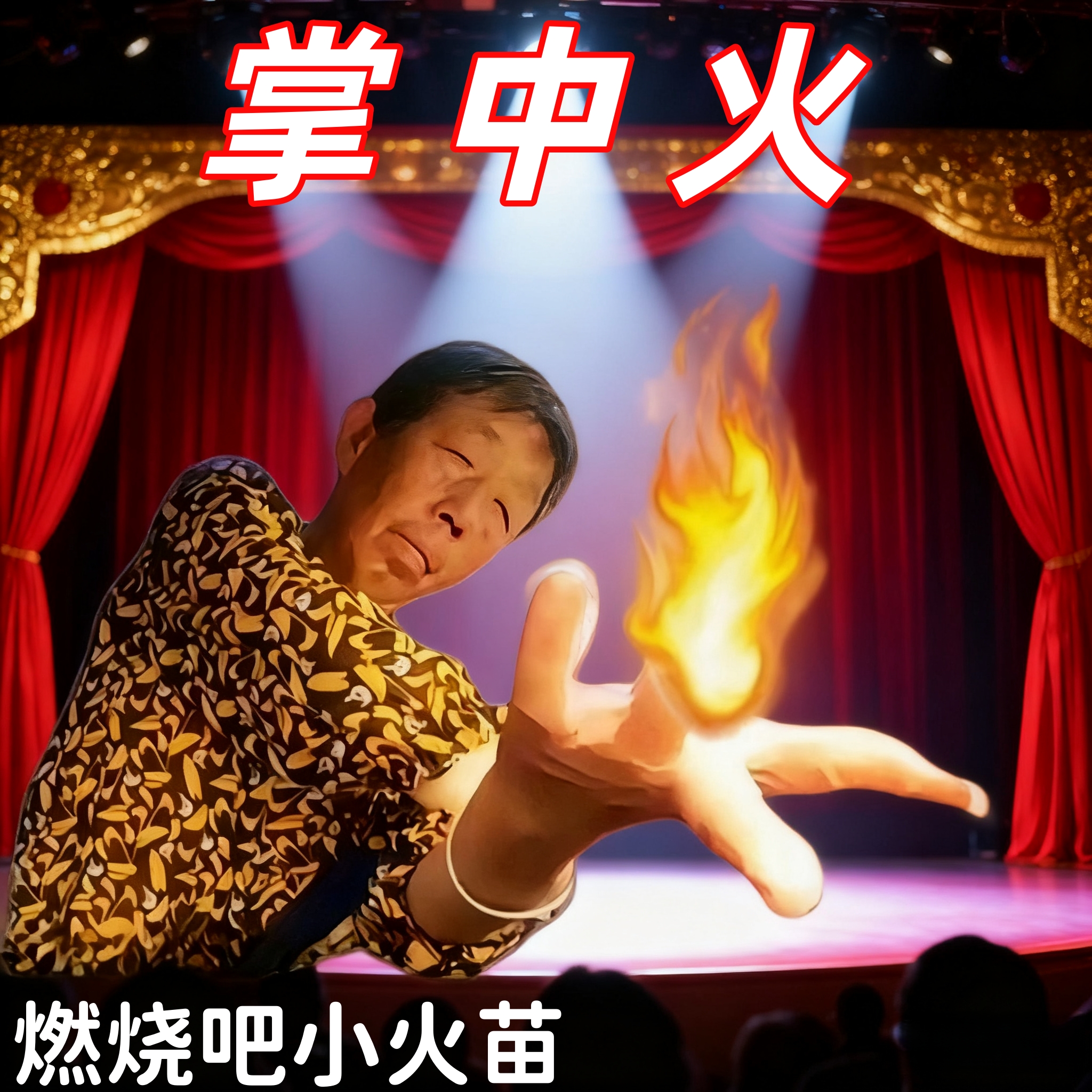 【炫酷掌中火】魔法道具魔术表演焦点操作简单易学会聚会热烈全场
