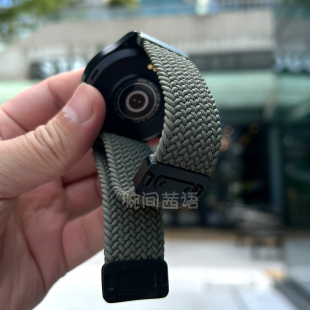 适用华为fit3手表表带fit4尼龙编织磁吸表带watchfit4Pro夏天弹力