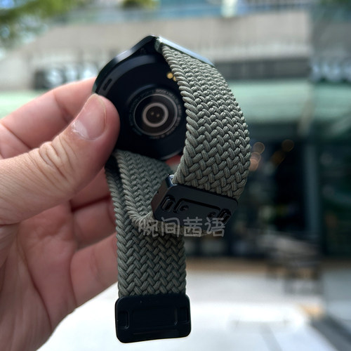 适用华为fit3手表表带fit4尼龙编织磁吸表带watchfit4Pro夏天弹力