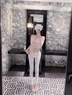 Eva君君酱气质高腰拉链显瘦紧身弹力加绒丰胯小脚铅笔牛仔裤女韩