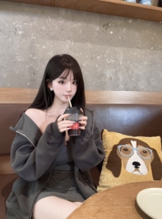 Eva君君酱美式休闲宽松连帽拉链纯色卫衣外套女慵懒风上衣韩