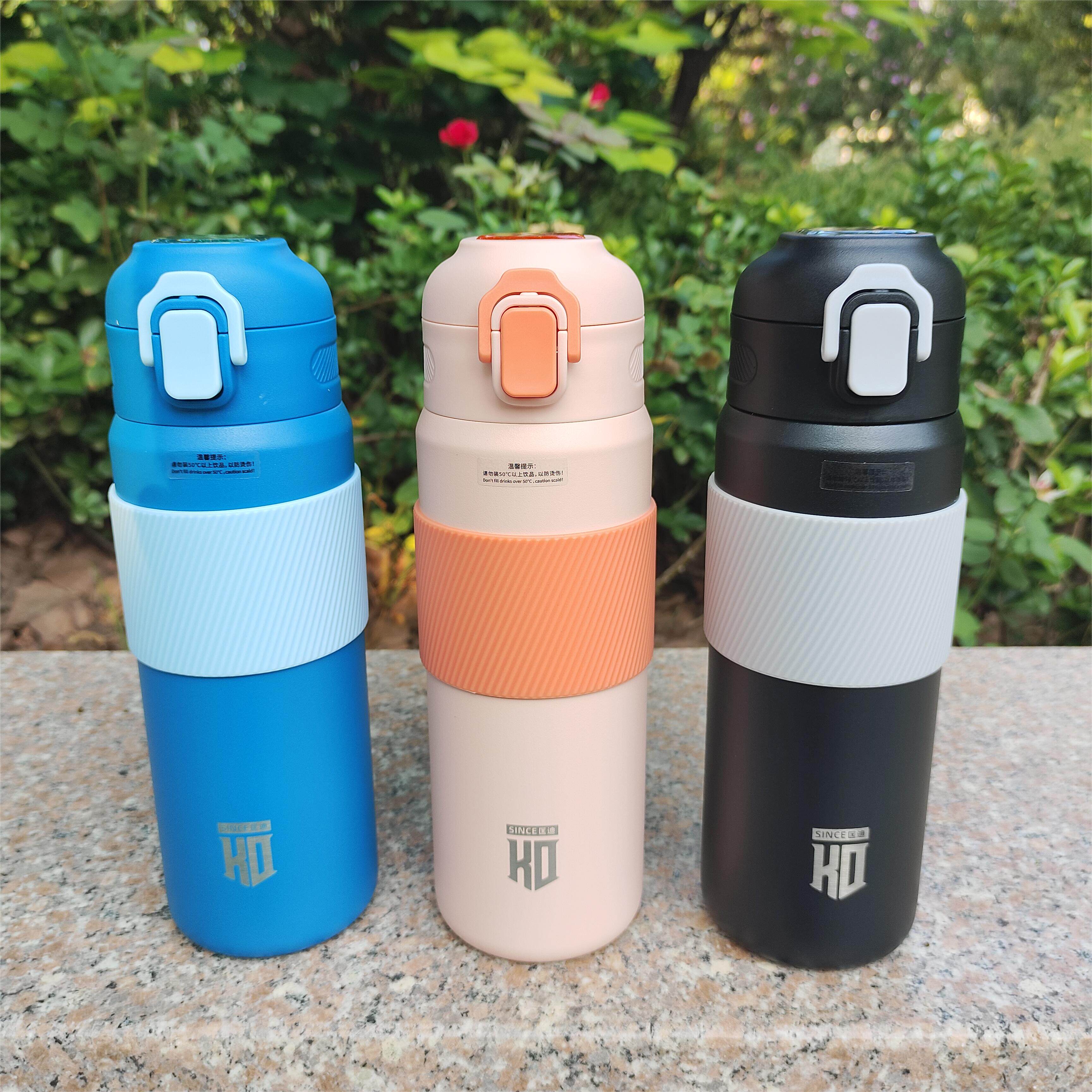 匡迪316吸管不锈钢保温杯儿童学生鸭嘴随手便携杯子简约好看水杯