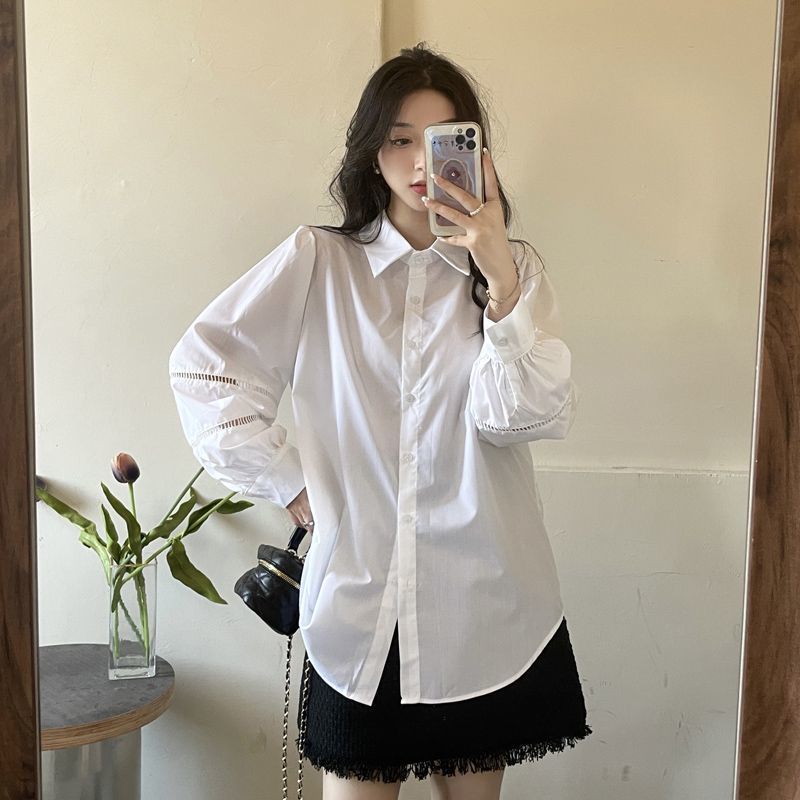显瘦套装法式小香风马甲半身裙白色衬衫盐系高级感三件套女秋季款