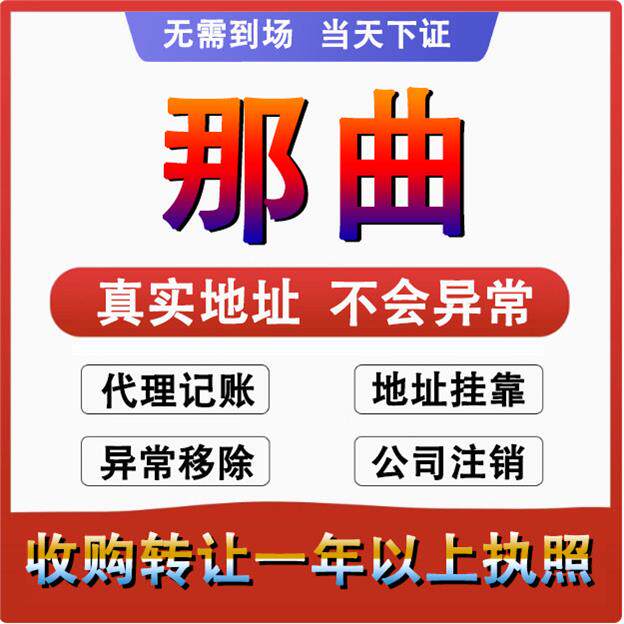 那曲色尼嘉黎比如聂荣公司 个体户注册代账 变更注销营业执照减资