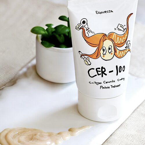 Elizavecca胶原蛋白CER100免洗高保湿顺滑滋润修养护发素补水50ml