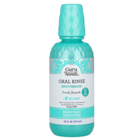 GuruNanda漱口水无乙醇野生薄荷清新口气去口气细菌漱口水473ml,洗护清洁剂/卫生巾/纸/香薰,漱口水,淘宝优惠券,粉丝福利购,淘宝优惠卷