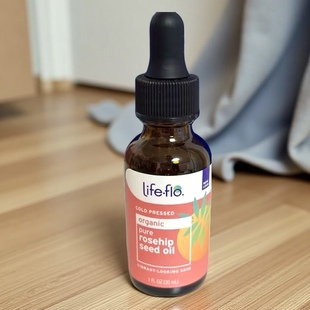 美国Life 修复干性皮肤身体油30ml flo有机全玫瑰果籽油补水保湿