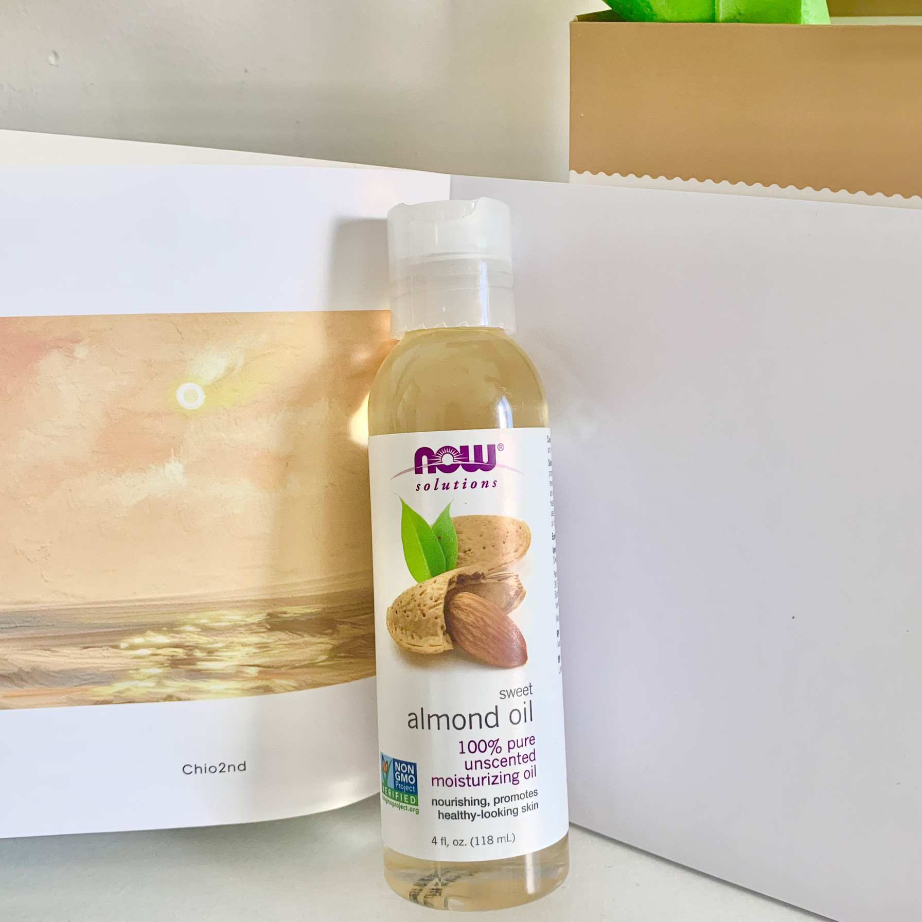 NOW Foods诺奥甜扁桃油冷压保湿按摩滋养不油腻天然植物油无香