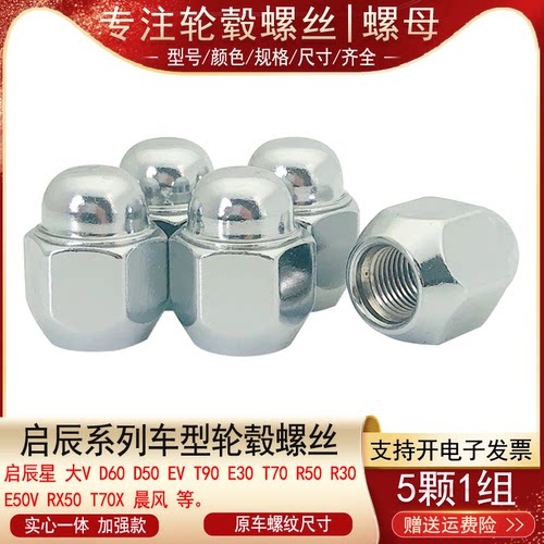 适用启辰大V晨风启辰星D60 D50 R30 R50 E50V EV轮胎螺丝轮毂螺母