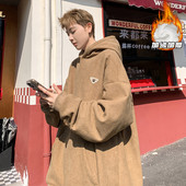 冬季 新款 2024 港风外景大码 灯芯绒加绒卫衣M HW24929 特P50