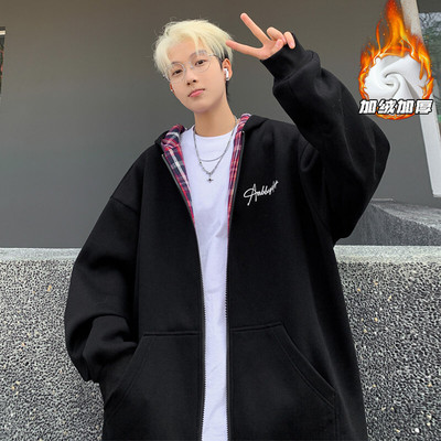 2024 冬季新款 港风外景大码加绒连帽卫衣M-5X HW24870-特P50