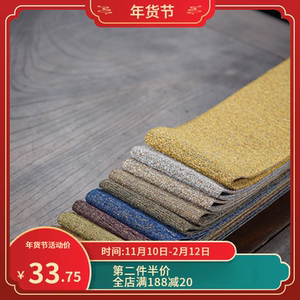 茶席防水桌旗桌布棉麻国风茶几防烫隔热餐垫防尘盖巾厂家直销