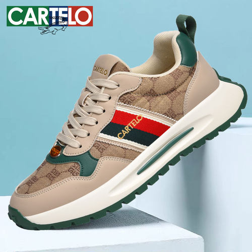 卡帝乐鳄鱼男鞋新款透气男士休闲运动厚底复古阿甘老爹潮鞋小码女