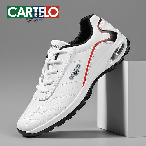 卡帝乐鳄鱼男鞋2025秋季爆款透气休闲鞋轻便气垫鞋减震软底跑步鞋